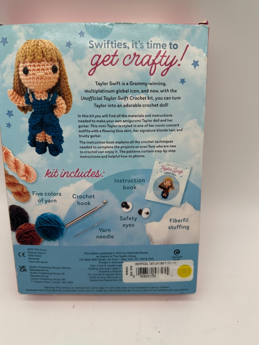 Unofficial Taylor Swift Crochet Amigurumi Doll & Guitar Kit - Picture 4 of 14